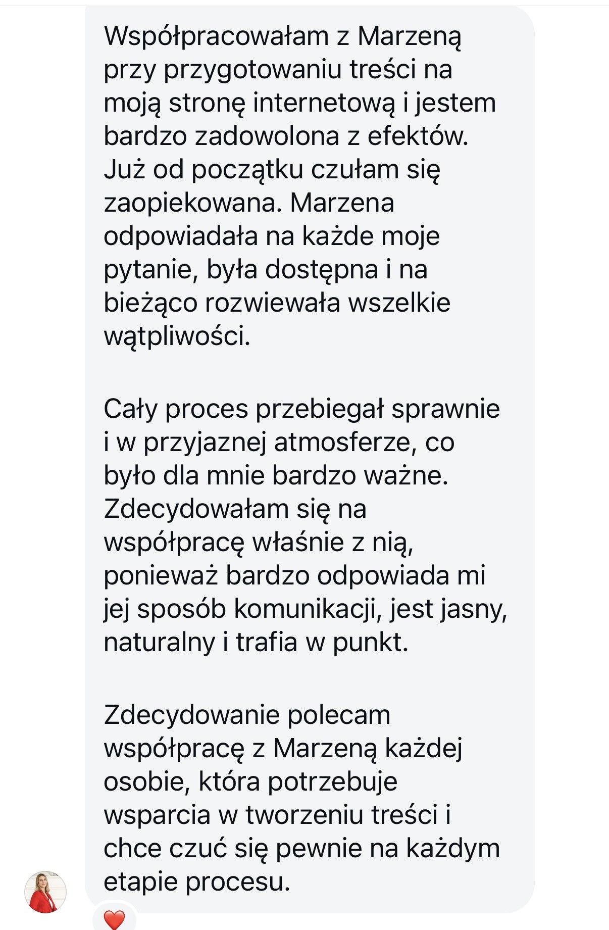 Opinia klientki 4