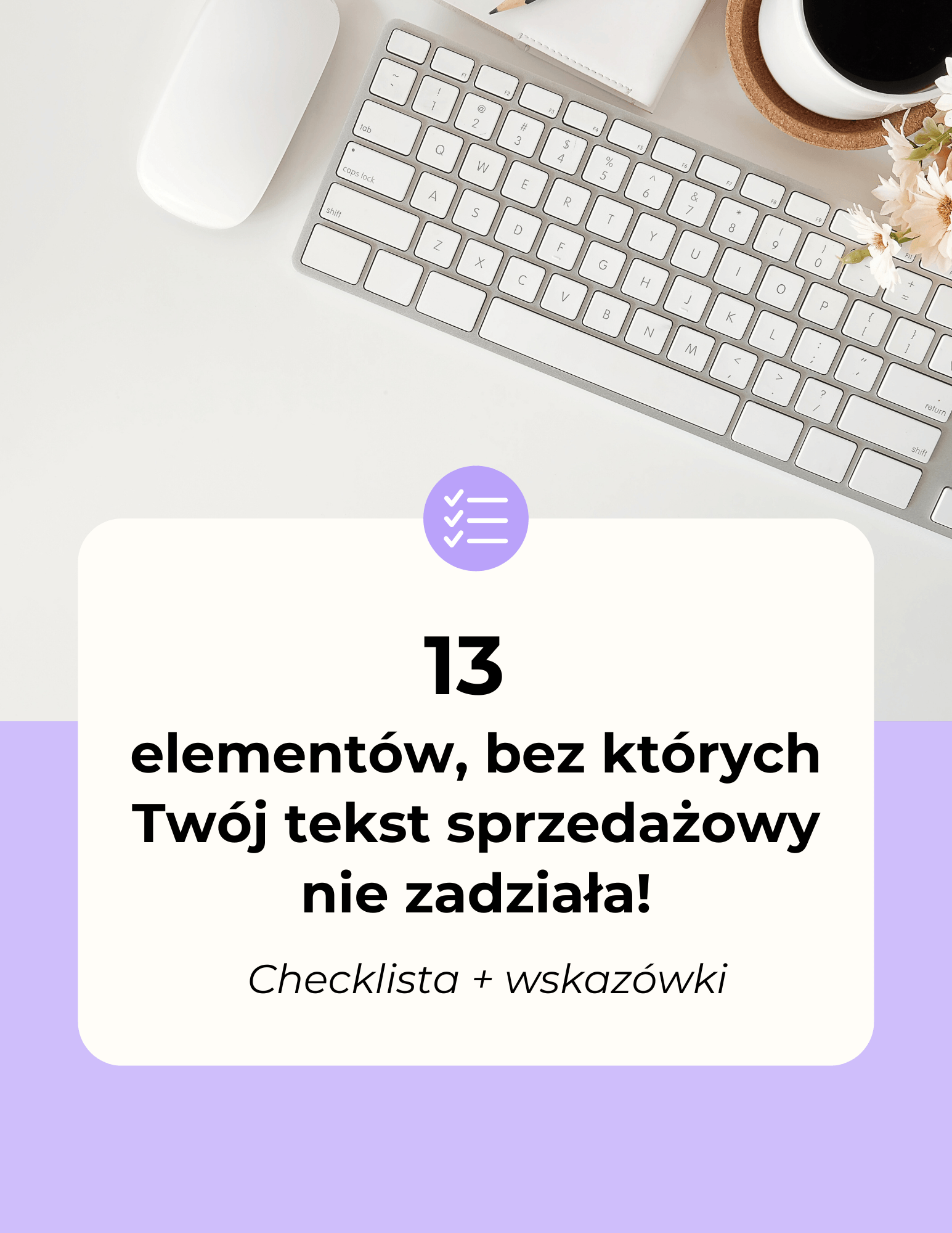 Okładka e-booka: Checklista tekstu sprzedażowego